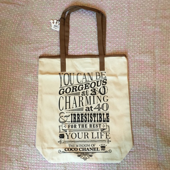NWT The  Wisdom of Coco Chanel Tote Bag - Picture 5 of 5